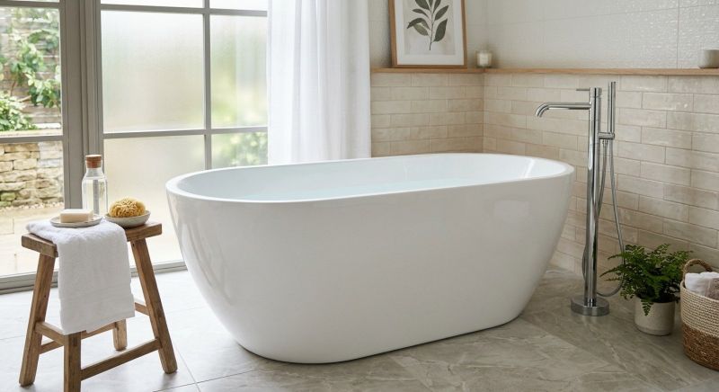 Freestanding Tub Installation in Portland, ME
