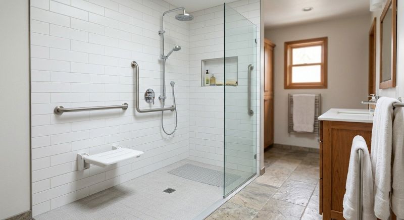Senior Shower Installation in Portland, ME